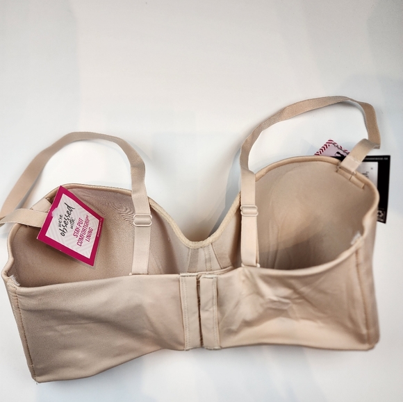 New Maidenform Wireless Strapless Bra Stay-Put Comfort Grip Lining NWT Size 34D - Picture 3 of 11